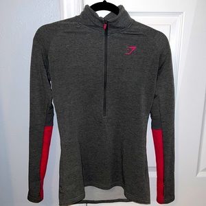 Gymshark gray and pink pullover in XS